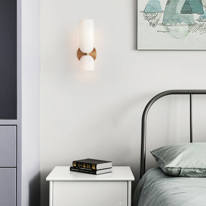 Valentina Modern Bedroom Glass Wall Lamp Sconce