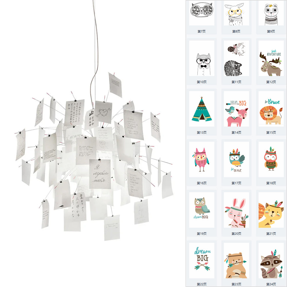 Luninena Paper Chandelier