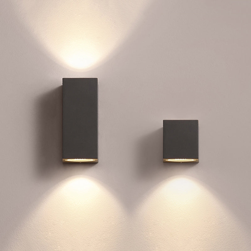 Ray Minimalist Square Outdoor Wall Lamp
