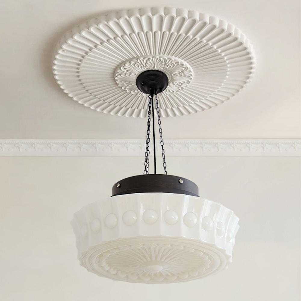 Valentina Vintage French Country Dome Pendant Light Living Room
