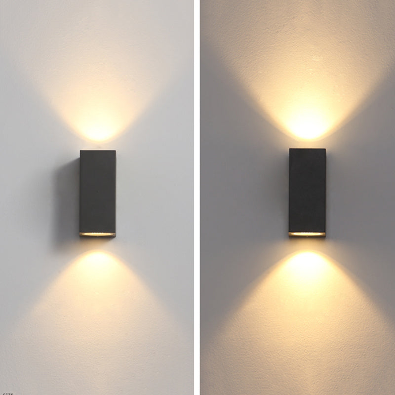 Ray Minimalist Square Outdoor Wall Lamp