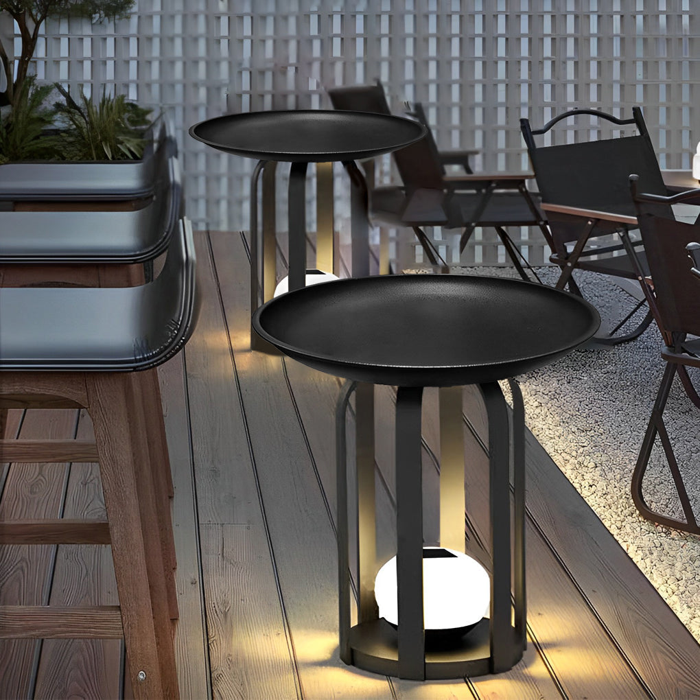 Trimx Classic Set of Iron Outdoor Table Floor Lamp