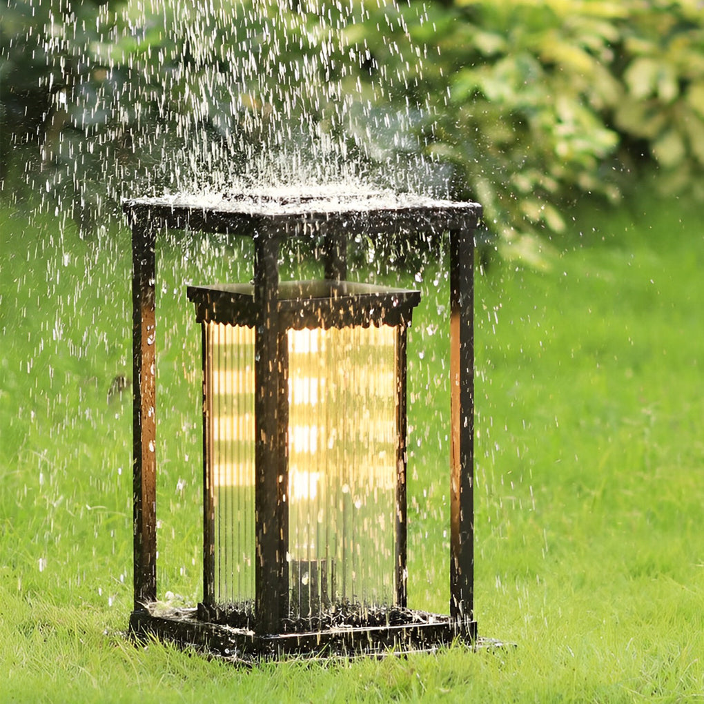 Hadley Lawn Ribbed Aluminum Outdoor Pathway Lights
