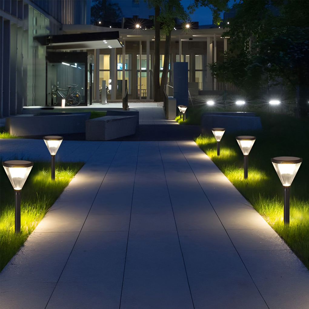 Audrey Eco-Efficient Cone Path Modern Aluminum Outdoor Light