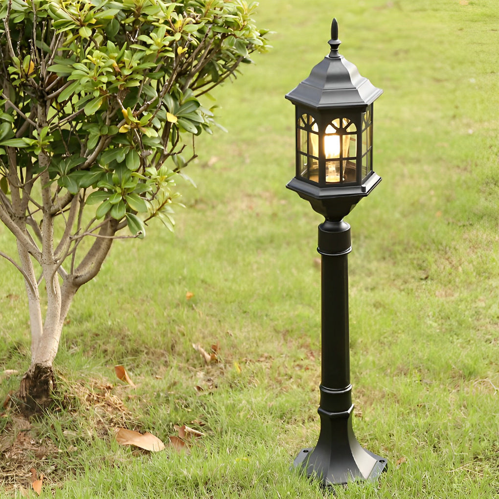 Solitary Elegant Pathway Aluminum Outdoor Post Lights