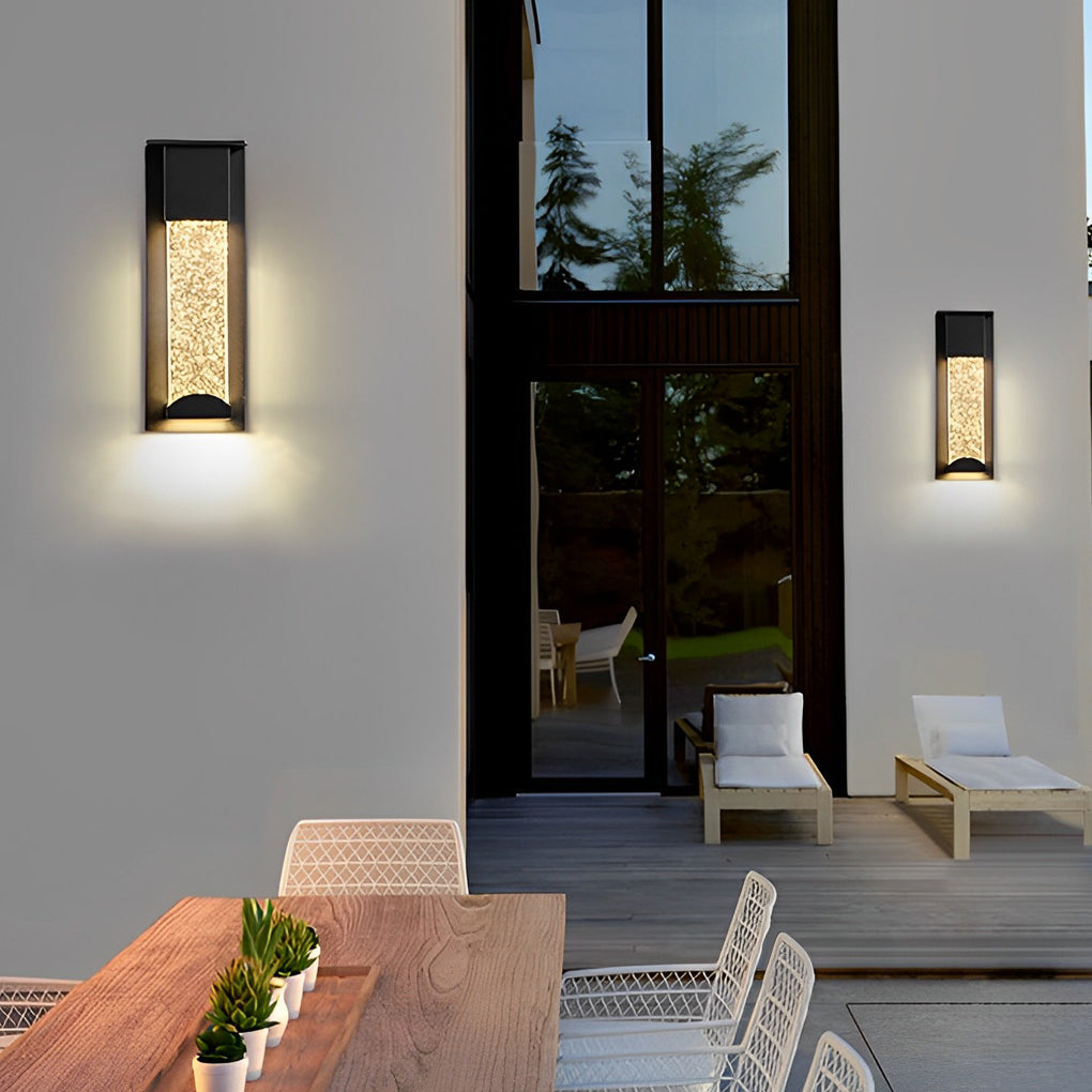 Patricia Minimalist Bubble LED Glass Outdoor Wall Lamp
