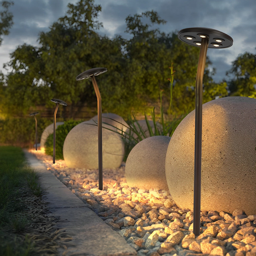 Nimble Mushroom Lawn Durable Aluminum Pathway Lighting