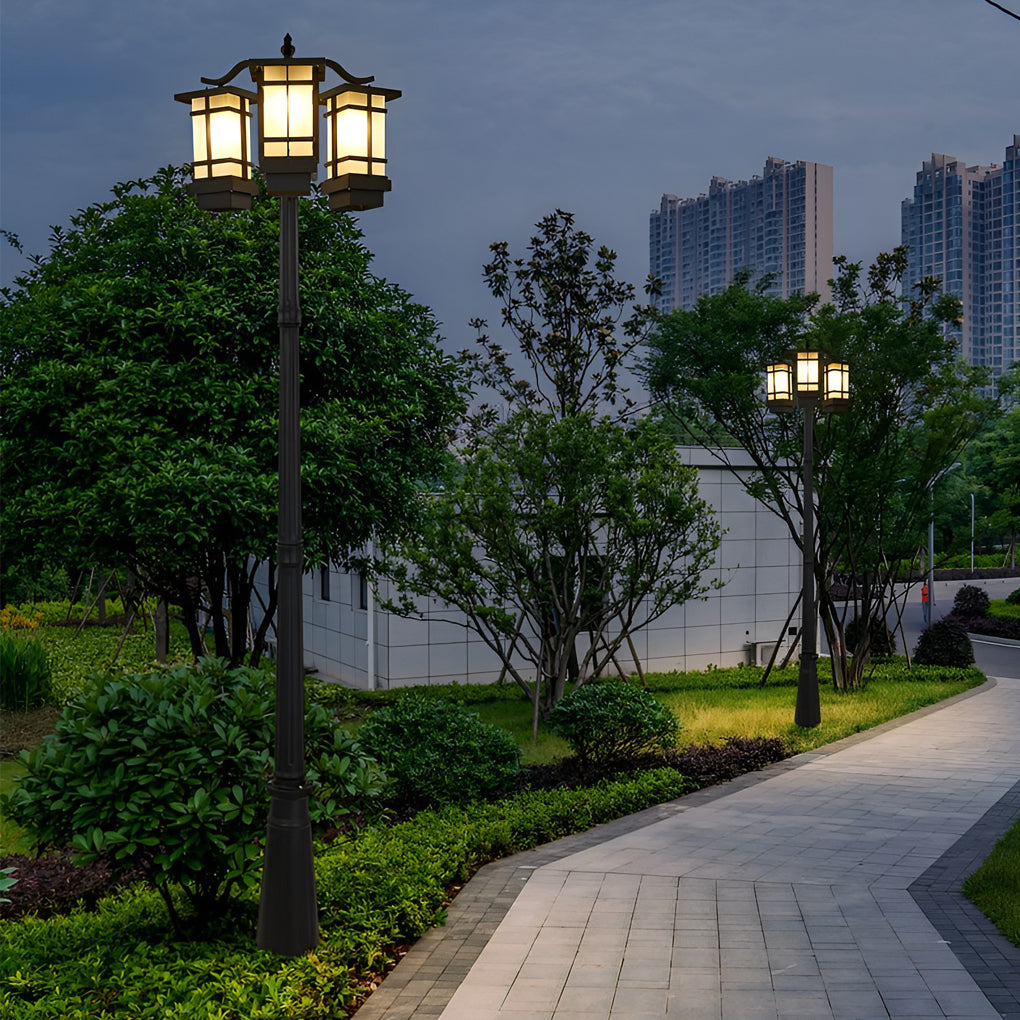 Roswell Modern Public Aluminum Outdoor Post Lights