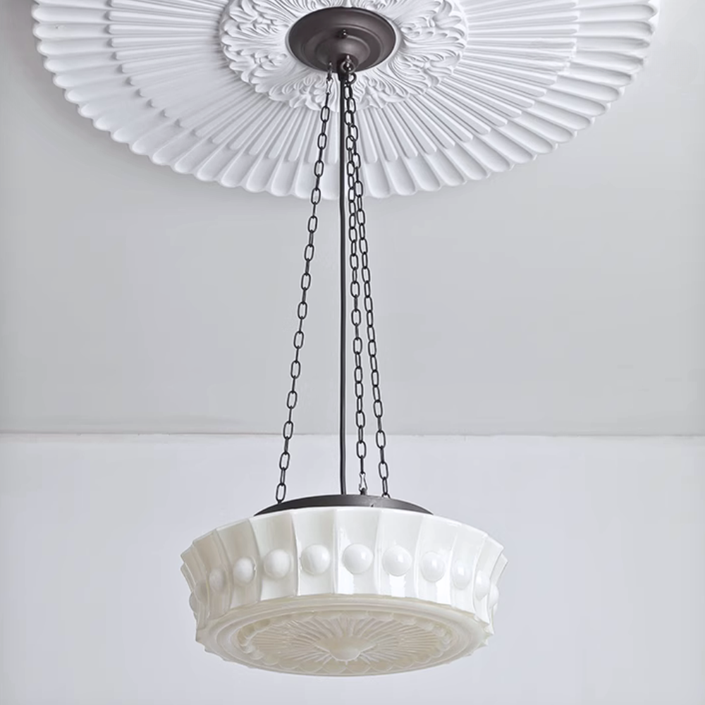 Valentina Vintage French Country Dome Pendant Light Living Room