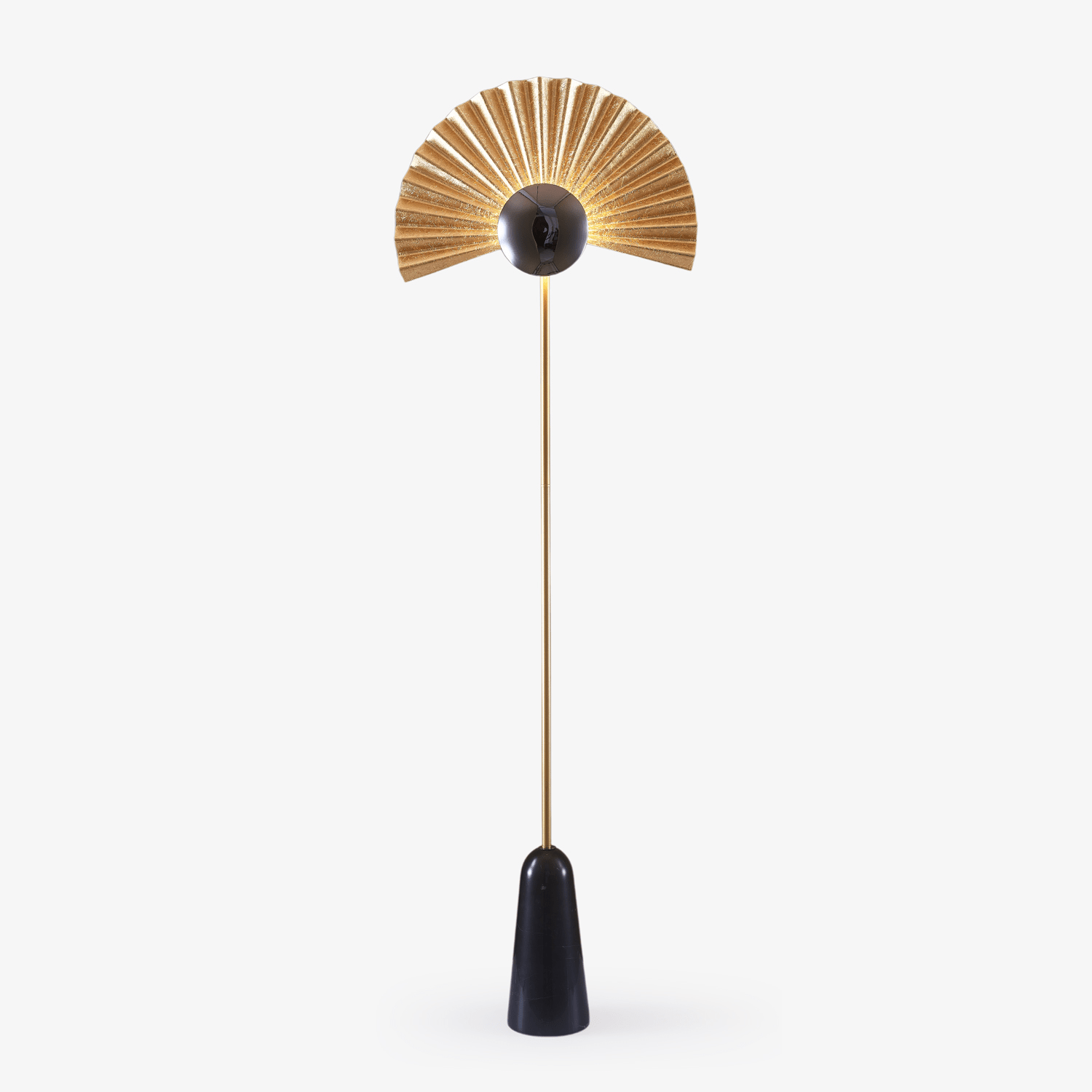 Solvaar Gilded Fan Floor Lamp