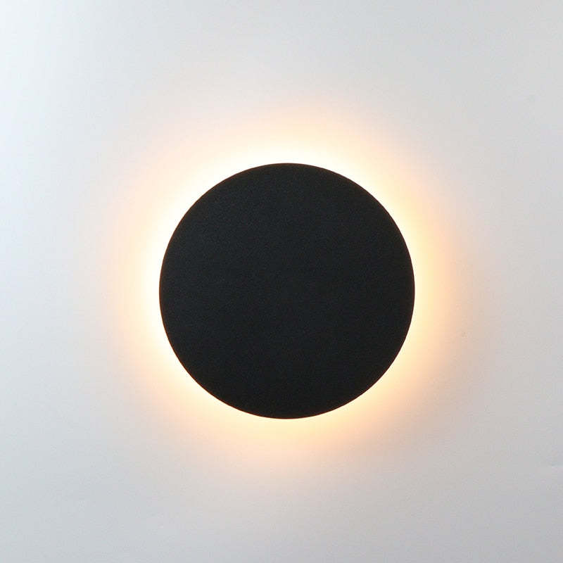 Ray Minimalist Round Square Outdoor Wall Lamp LED