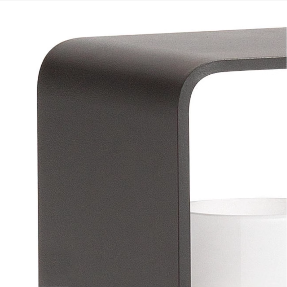 Ray Minimalist Metal Cuboid Candle Outdoor Floor Light