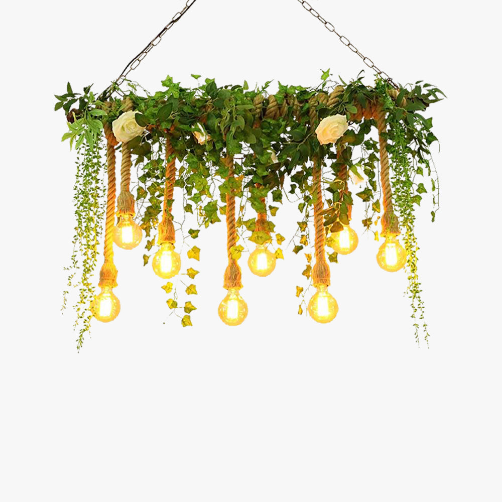Ritta Natural Decorative Glass Pendant Light