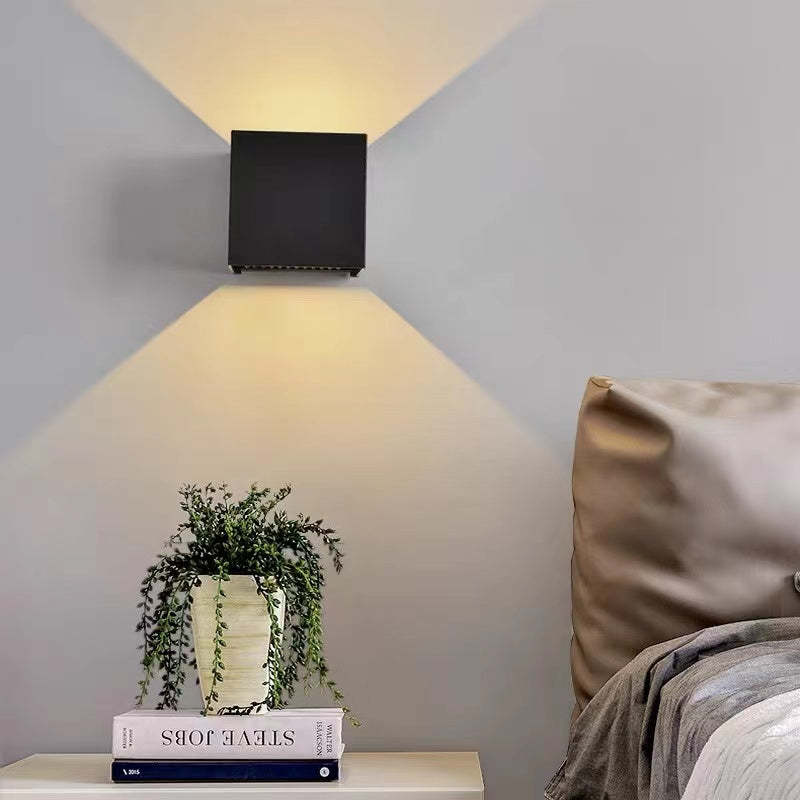 Ray Modern Adjustable Square Outdoor Wall Lamp LED