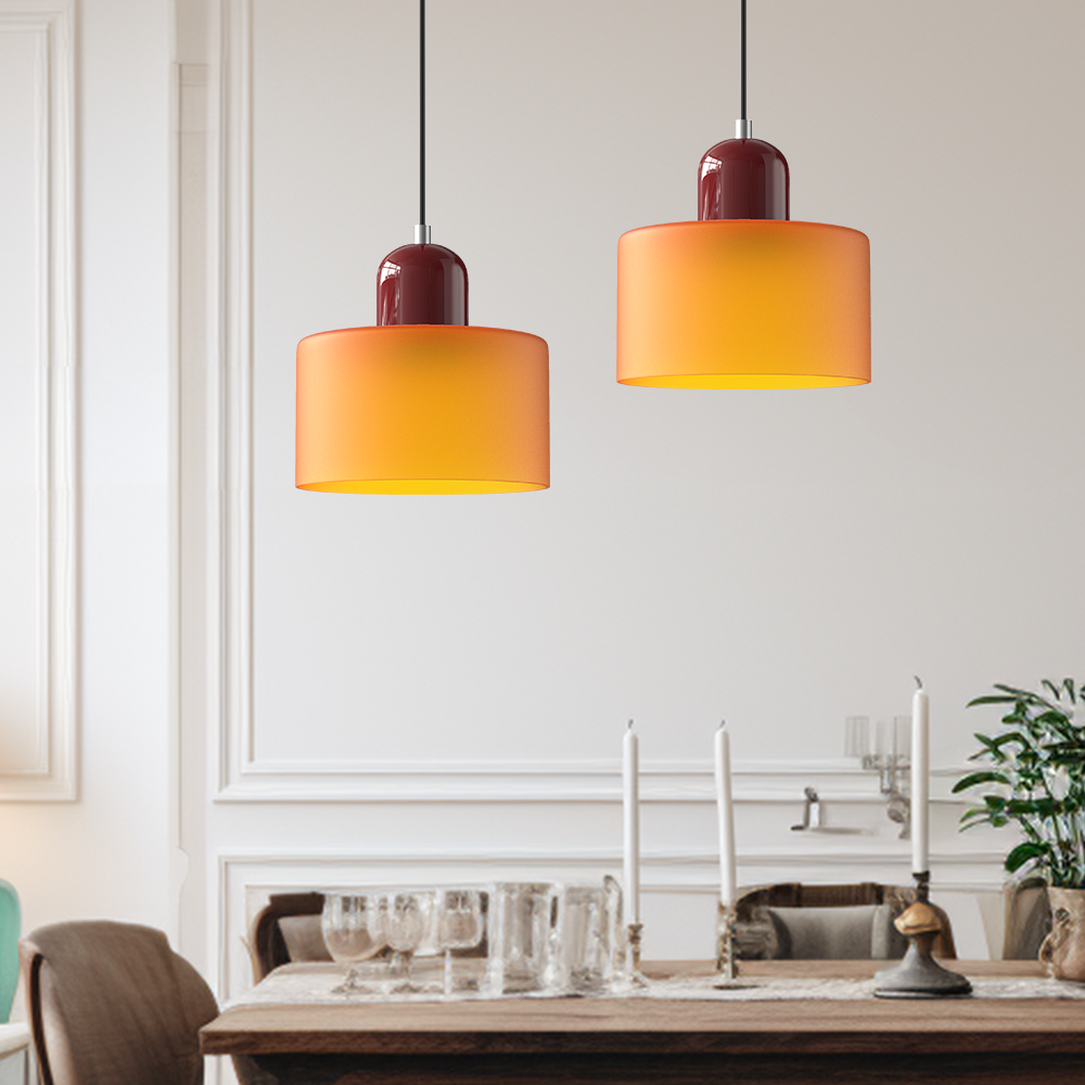 Valentina Modern Glass Kitchen Island Pendant Light