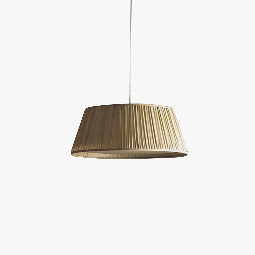 Ritta Pleated Pendant Light Wabi Sabi, /Fabric, Living Room