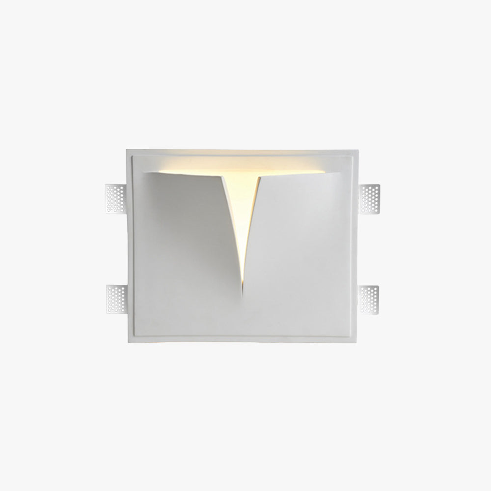 Aria Modern Recessed Plaster LED Wall Lamp