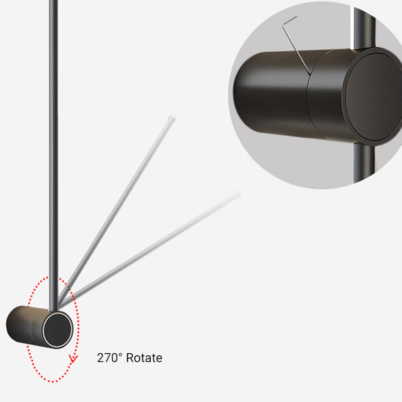 Arisha Minimalist Rotatable Linear LED Indoor Wall Lamp, Corridor