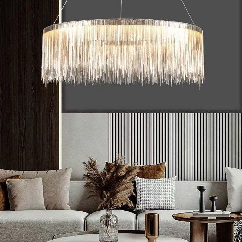 Arisha Tassel Chain Art Deco Pendant Light Living Room Hall