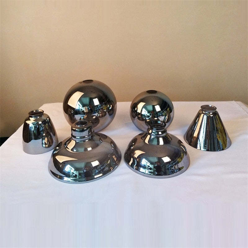 Arisha Industrial /Glass Pendant Light Dining Room