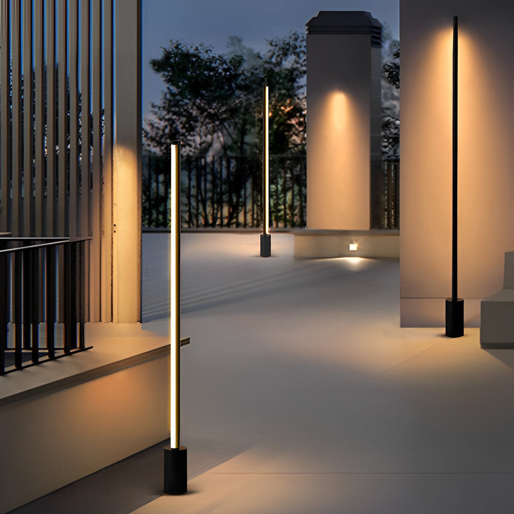 Hayle Minimalist Landscape Linear Aluminum Outdoor Light