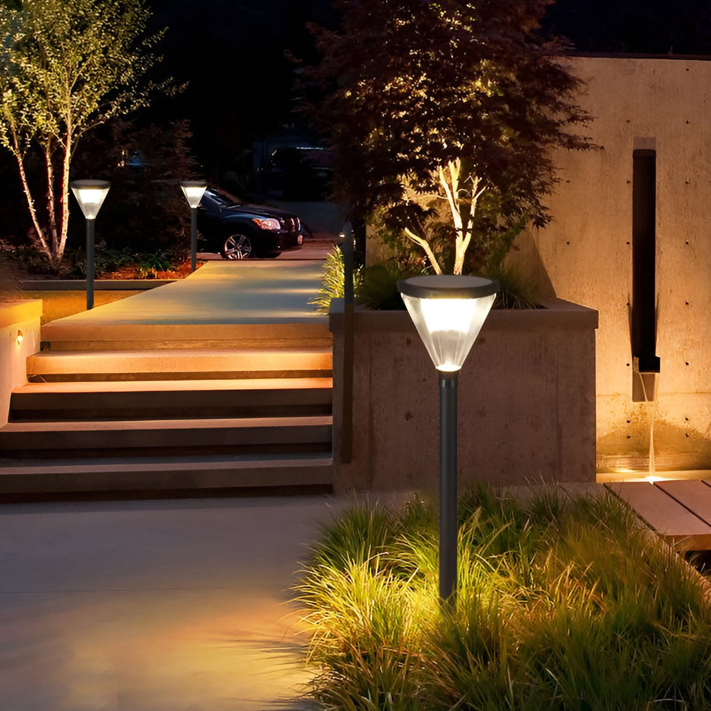 Audrey Eco-Efficient Cone Path Modern Aluminum Outdoor Light