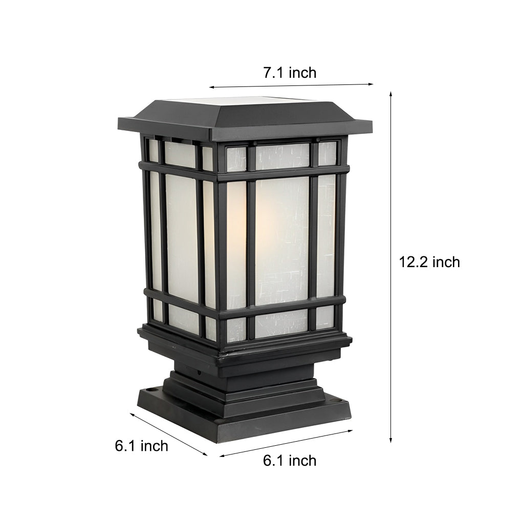 Kilian Modern Solar Fence Aluminum Outdoor Post Lights