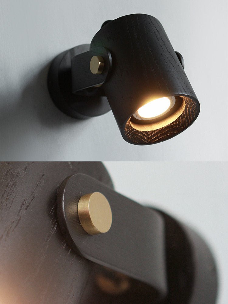 Rinenette Wood Wall Spotlight
