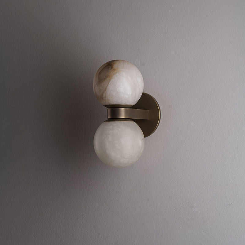 Lumenor Alabaster Celestia Orb Wall Light