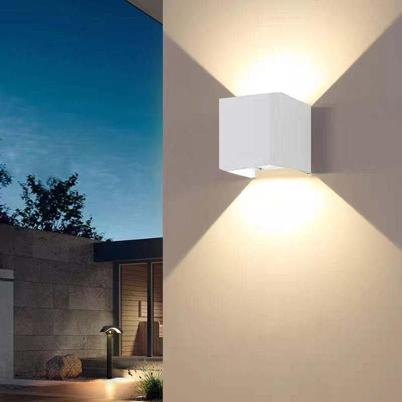 Ray Modern Adjustable Square Outdoor Wall Lamp LED
