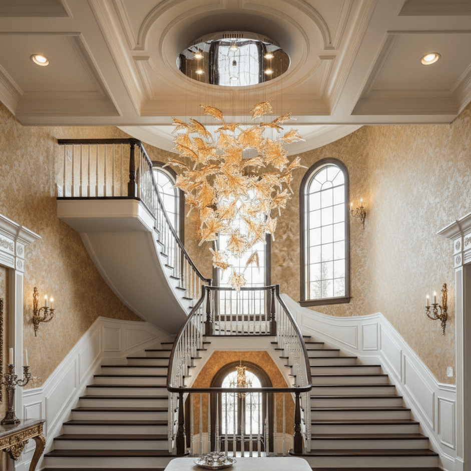 Maple Canopy Crystal Chandelier