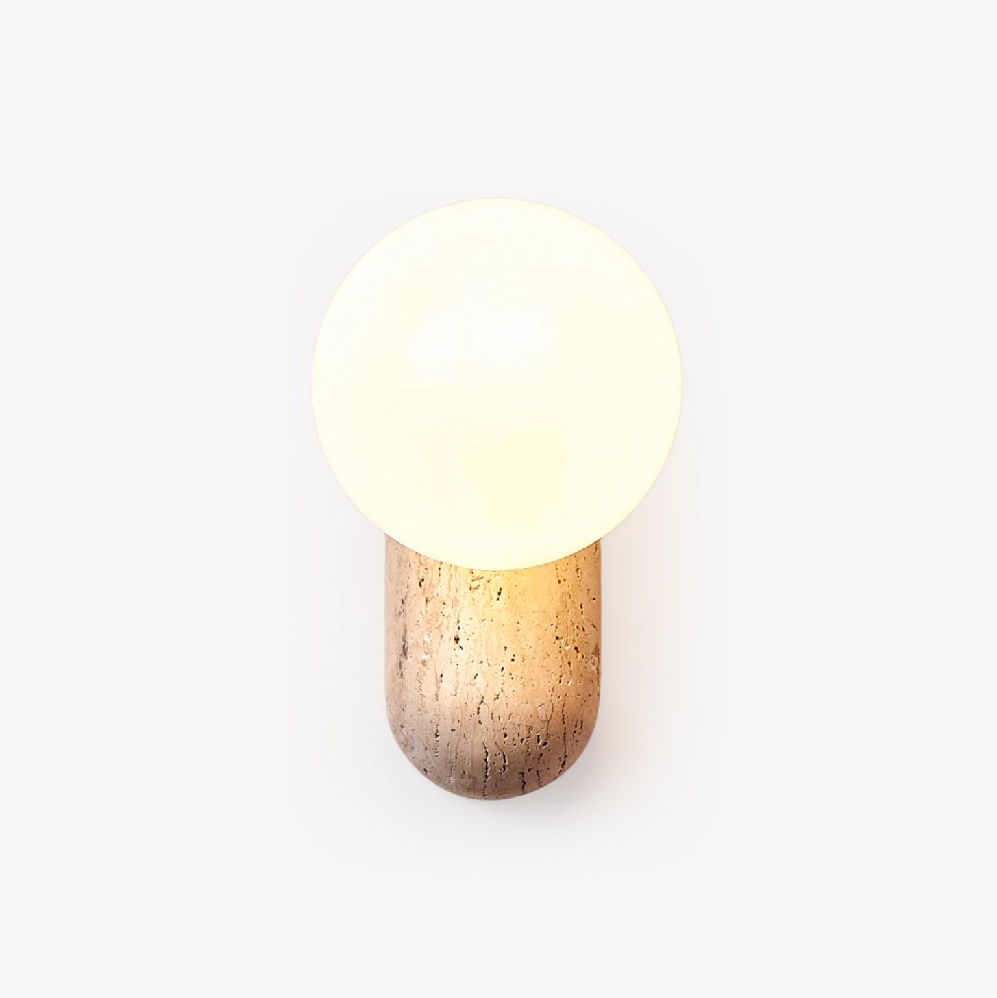 Aeralis Travetine Pebble Wall Light