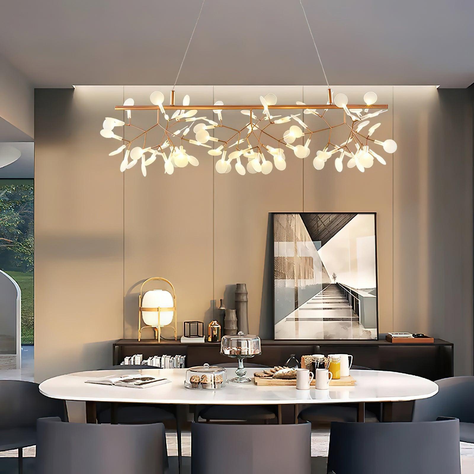 Brenwen Chandelier LED Branch Long Linear Artistic