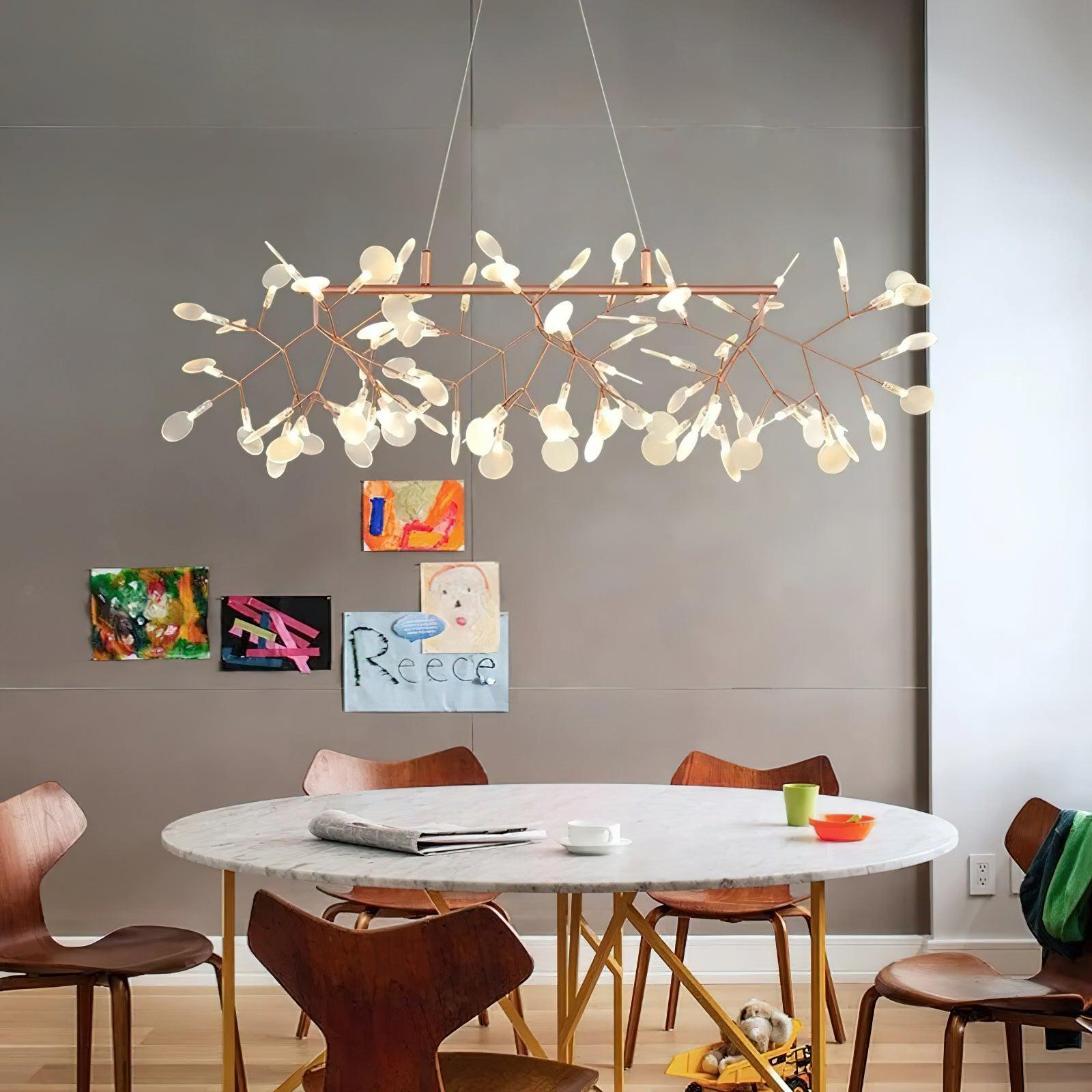 Brenwen Chandelier LED Branch Long Linear Artistic