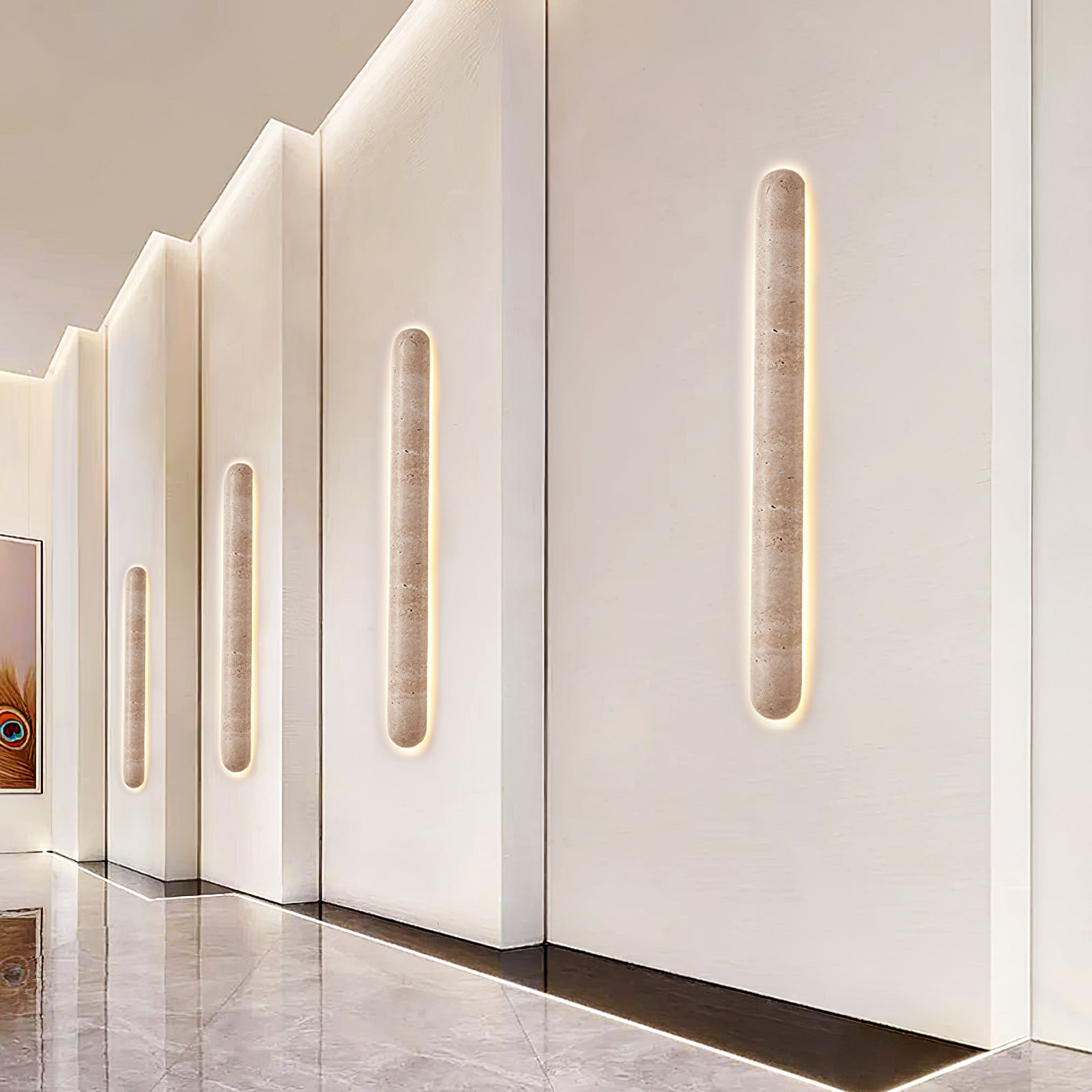 Aelius Travertine Wall Sconce