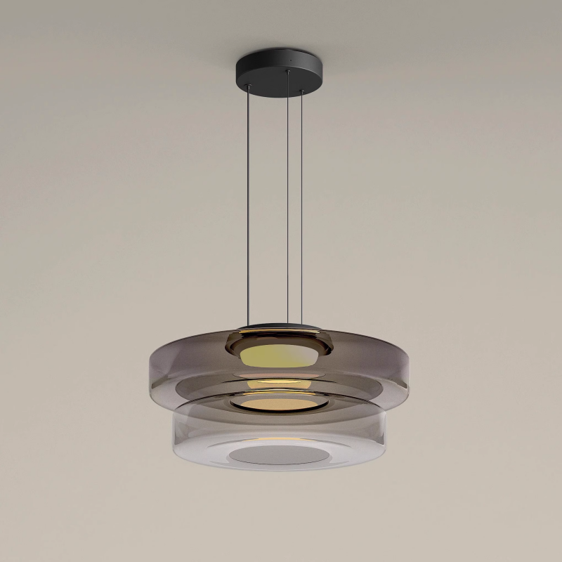 Valentina Glass Pendant Light Multi-tiered Structure