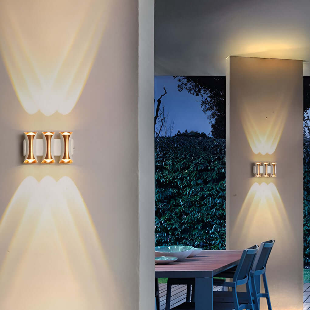 Phineas LED Modern Aluminum Outdoor Wall Sconce Light