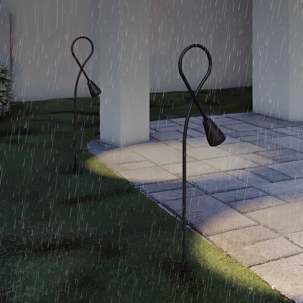 Miriam Arched LED Aluminum Outdoor Pathway Lights