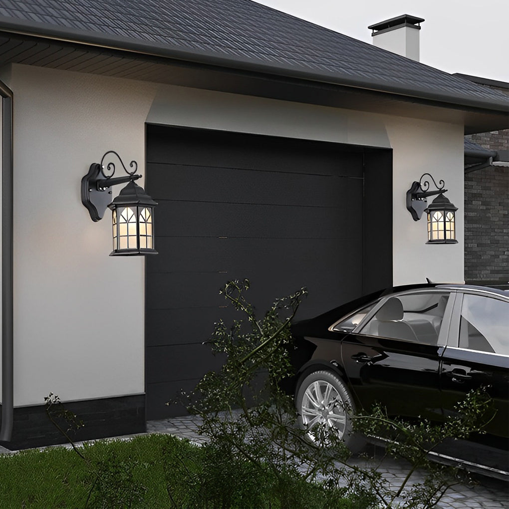 Blesed Retro LED Solar Aluminum Outdoor Wall Lamp