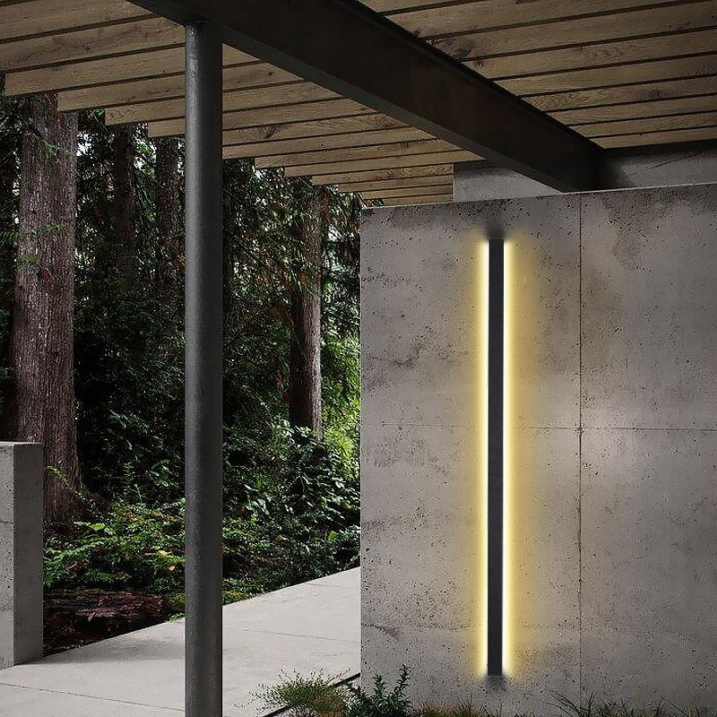 Neal Long LED Linear Modern Iron Outdoor Wall Light