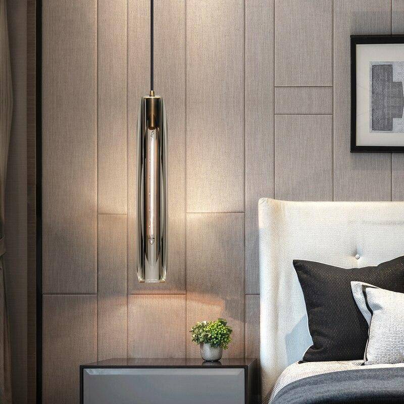 Arisha Brass Designer LED Glass Pendant Lamp