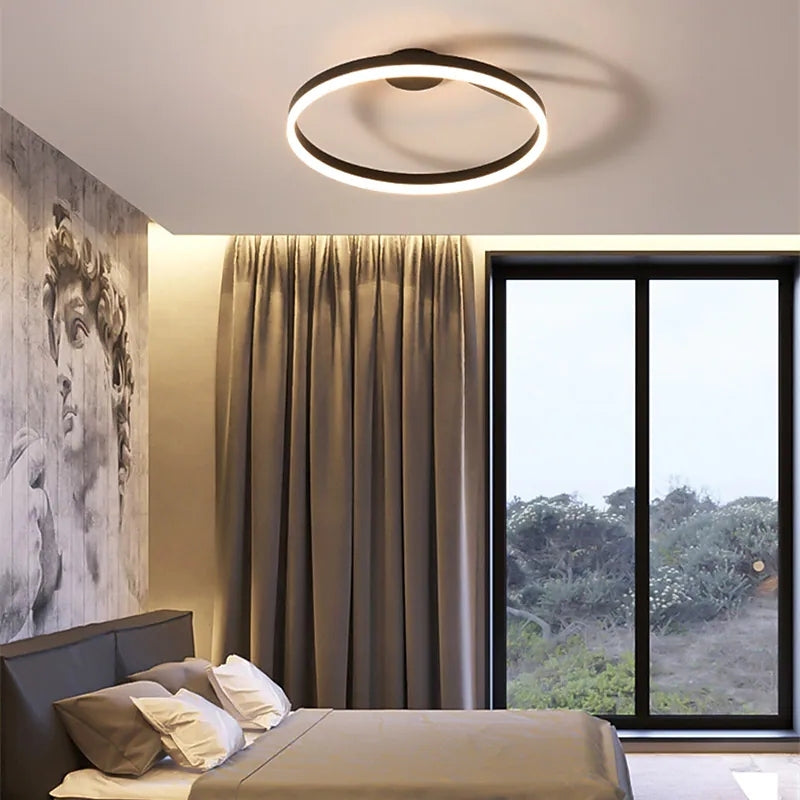 Arisha Modern Circle Flush Mount Ceiling Light Bedroom