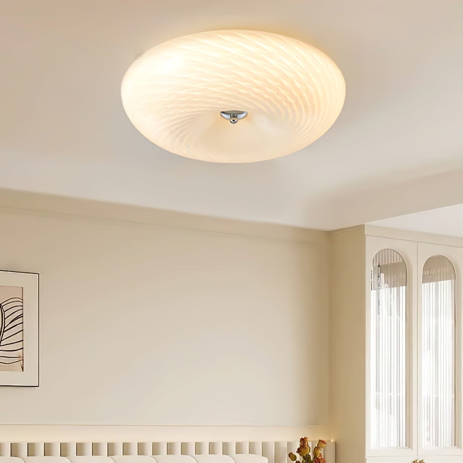 Comarion Modern Minimalist Art Glass Ceiling Light
