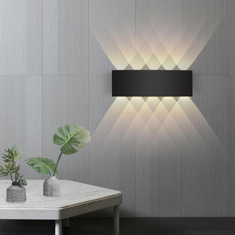 Ray Modern Rectangular Outdoor Wall Lamp Water-Wave