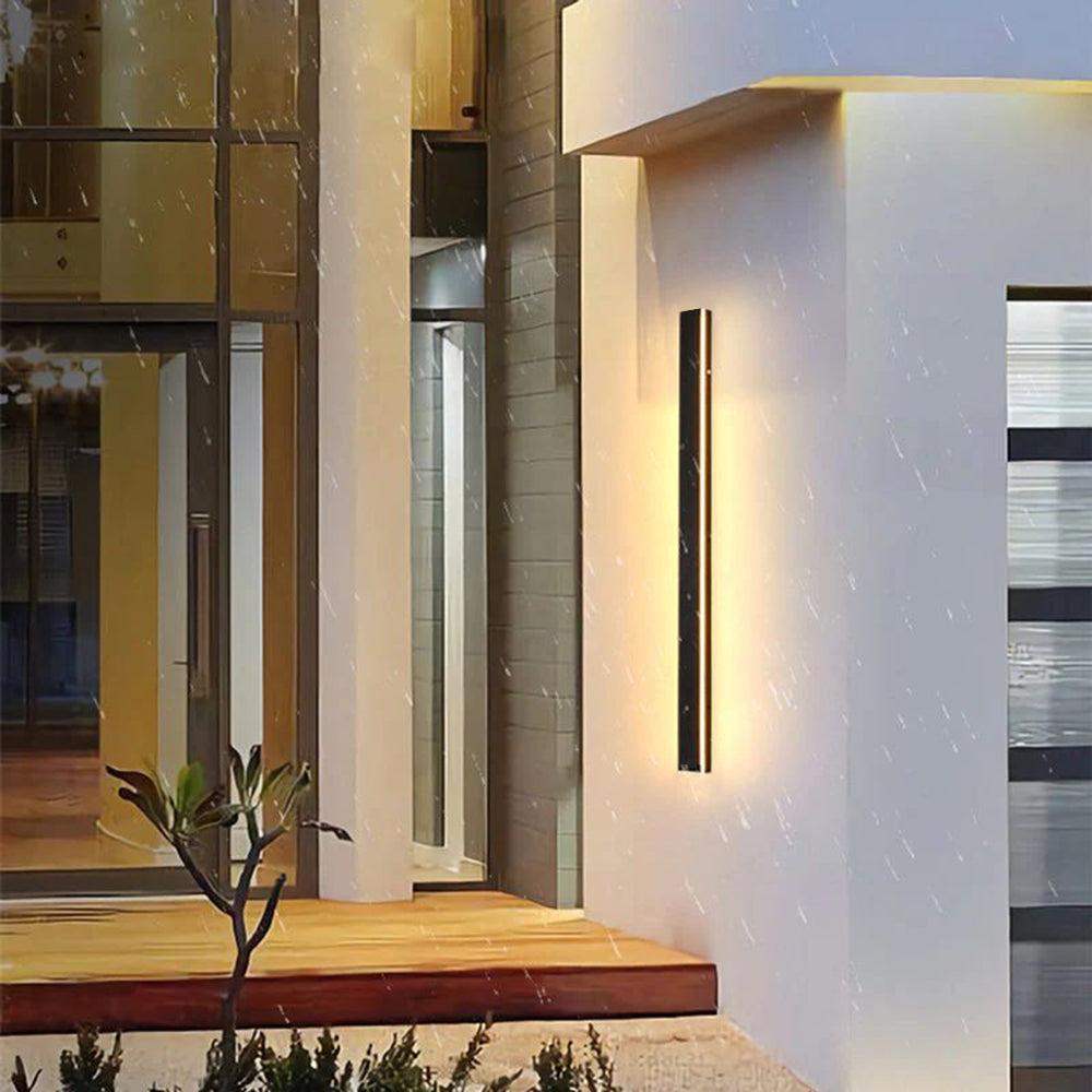 Arisha Ripple Minimalist Linear LED Outdoor Wall Lamp Garden Corridor Balcony