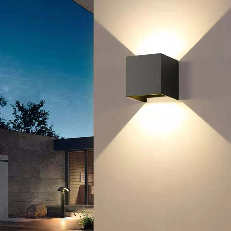 Ray Modern Adjustable Square Outdoor Wall Lamp LED