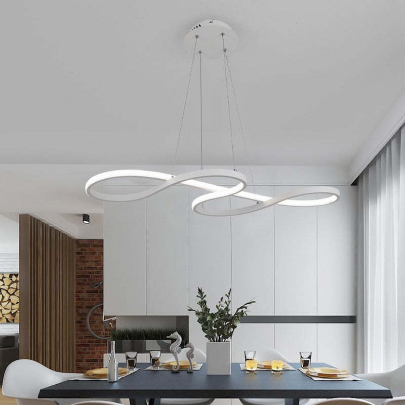 Arisha Modern Chandelier Linear Pendant Light Dining Room