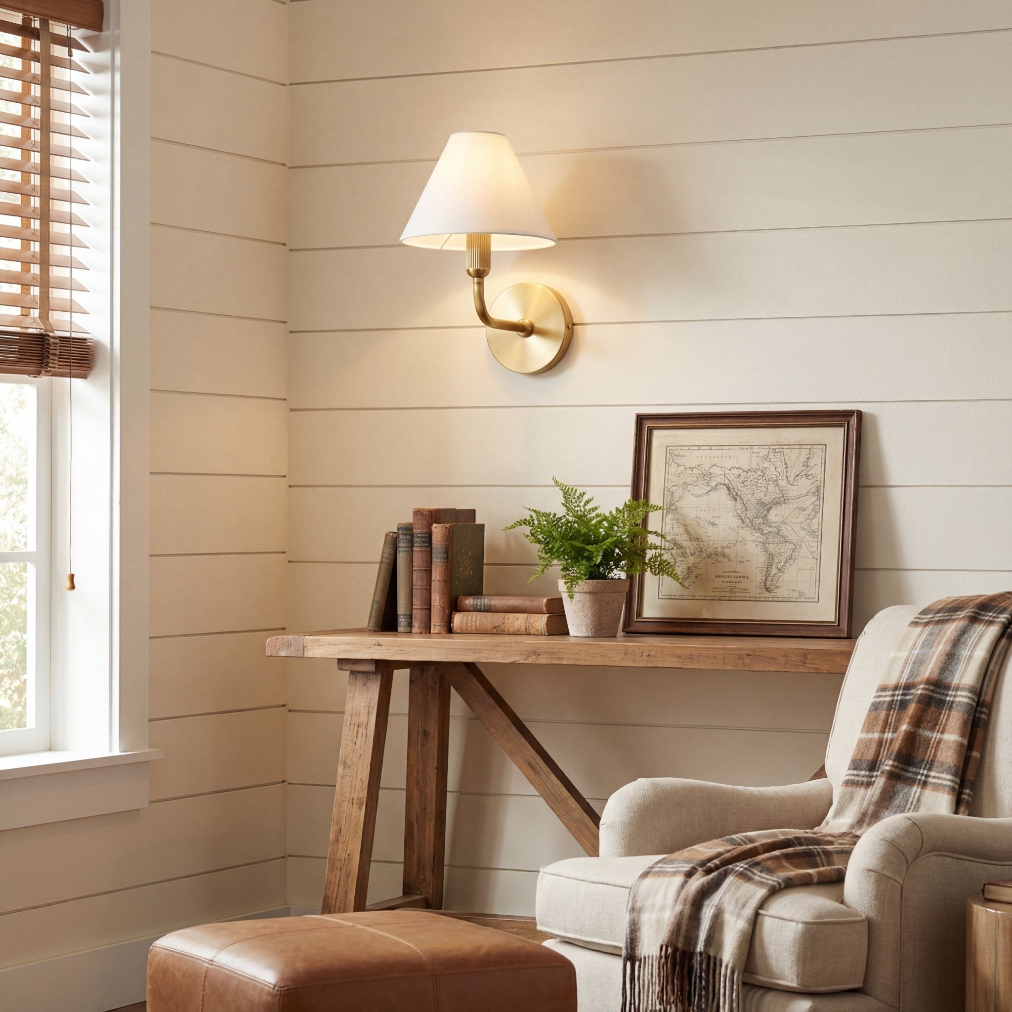 Solivelle Brass Wall Sconce