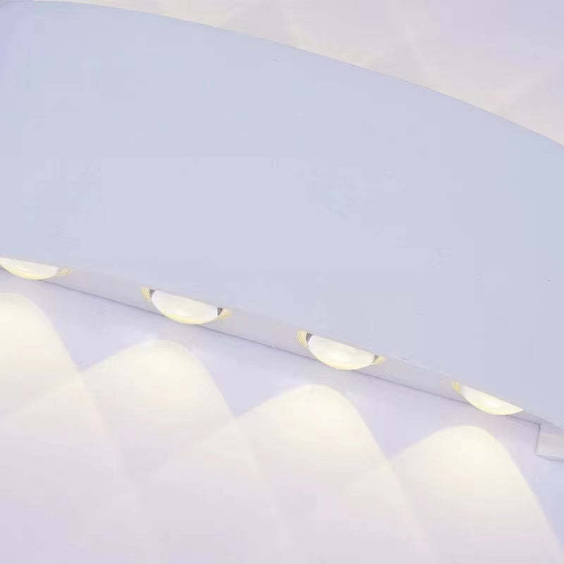 Ray Modern Rectangular Outdoor Wall Lamp Water-Wave