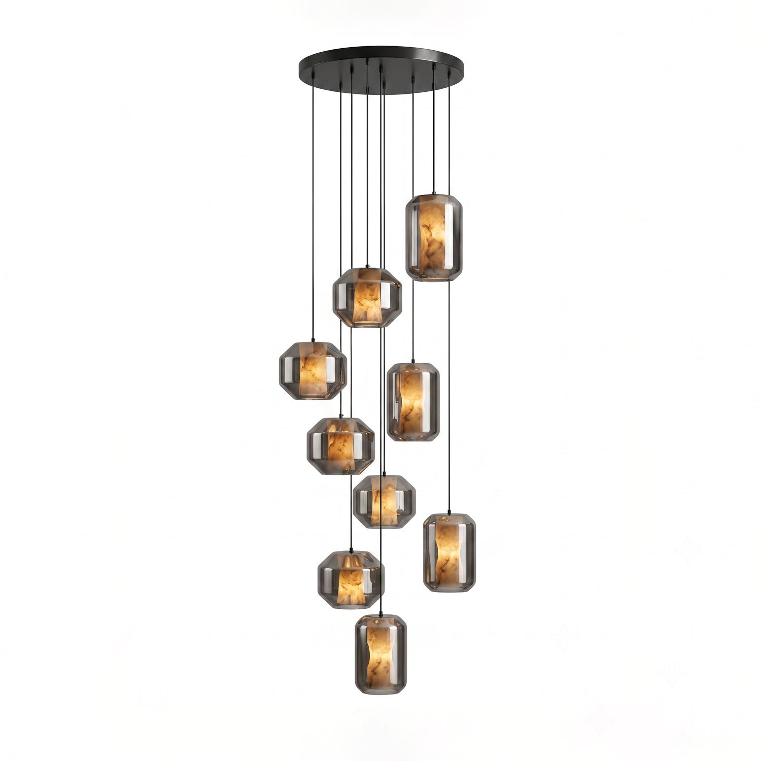 Edenborne Alabaster Glass Cylinder Pendant Light